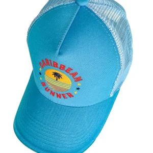 CASQUETTE TURQUOISE BRODÉE