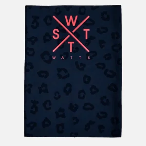 Tour de cou Fox -  Imprimé Léopard Noir