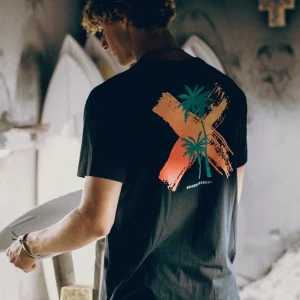 T-shirt Palm - Noir et Bleu