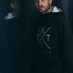 Sweat à capuche Spray - Noir et Blanc