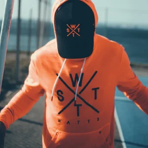 Sweat à capuche Spray - Orange Fluo