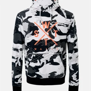 Sweat à capuche Spray Junior - Camouflage Noir et Blanc