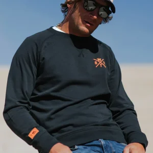 Sweat Switch-S - Noir et Orange Fluo