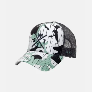 Casquette Tokyo - Imprimé Vert Sauge