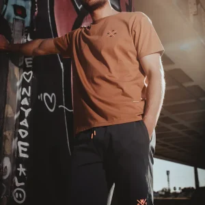 Bermuda Venice-S - Noir et Orange Fluo