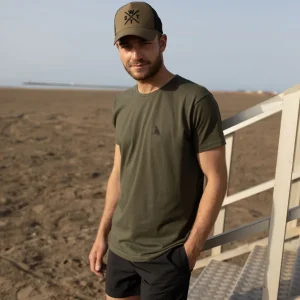 Tee-shirt Caution Zone - Kaki