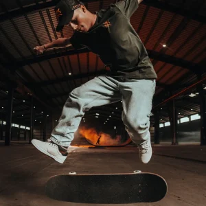 Tee-shirt WATTS01 - Vert et Orange