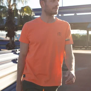 Tee-shirt WATTS01 - Orange Fluo