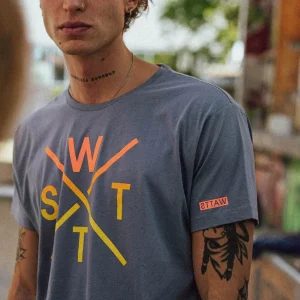 T-Shirt Watts03 - Bleu Gris