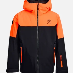 Veste de ski X-Gamma - Noir et Orange Fluo