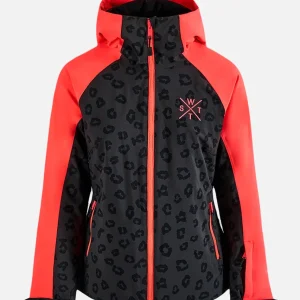 Veste de ski X-ices -  Imprimé Léopard Noir