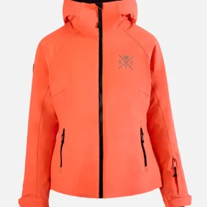 Veste de ski X-Ices - Corail Fluo