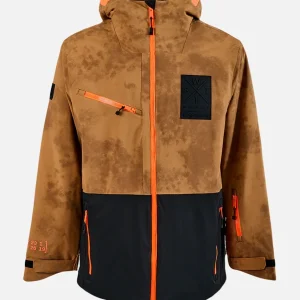 Veste de ski X-Temper - Marron Tie & Dye