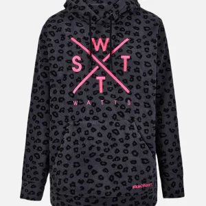 Sweat Polaire X-Track -  Imprimé Léopard Noir