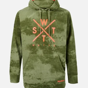 Sweat Polaire X-Track - Olive Tie and Dye