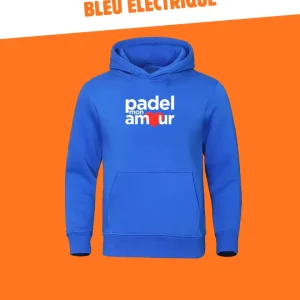 Hoodie Enfant Bleu Électrique – Padel Mon Amour