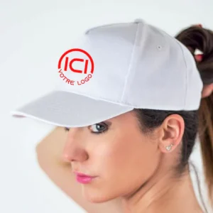 10 Casquettes Basiques Marquage du logo face avant