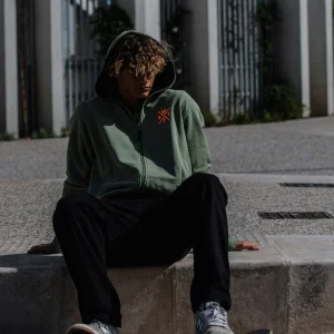 Sweat à Capuche Blunt - Olive