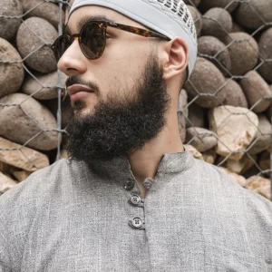 Chechia Luqman Gris Clair