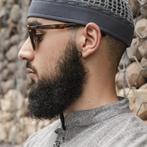 Chechia Luqman Gris Metalisé