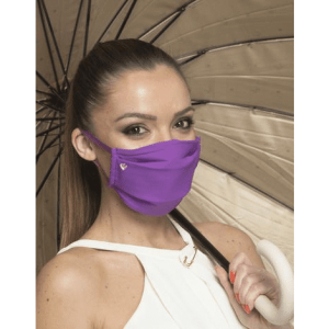 Masque double couche avec satin décoratif