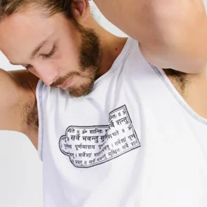 Tee shirt yogi blanc - coton Bio - Shakti