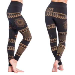 Legging yoga sans couture Noir -  Bhakti