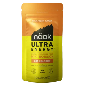 NÄAK - SACHET 75G BOISSON ÉNERGÉTIQUE - PECHE ABRICOT