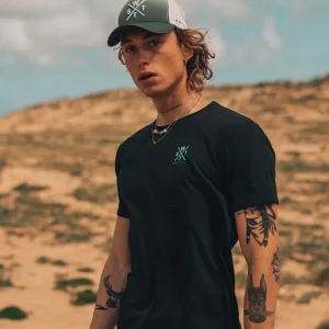 Tee-shirt Palm - Bleu Marine