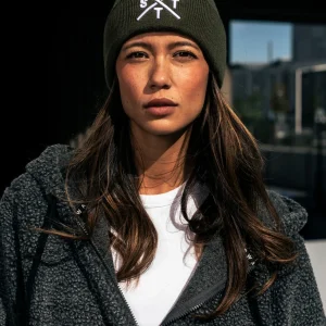 Bonnet Piano - Kaki et Blanc