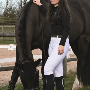 Pantalon d’équitation Compétition PHYSIO ARA Femme - BLANC