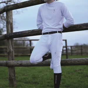 Pantalon d’équitation Compétition PHYSIO ARA Homme - BLANC