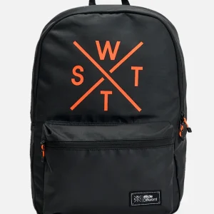 Grand Sac à dos R-Pack - Noir et Orange Fluo