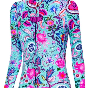 JERSEY MANCHES LONGUES FEMME - SECRET GARDEN AQUA