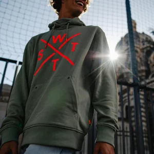 Sweat à Capuche Spray - Olive