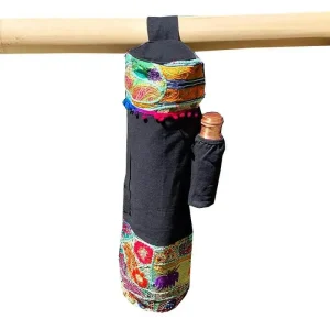 Sac de yoga Toile coton et  Torans du Gujarat - 18x78cm - Pièce I