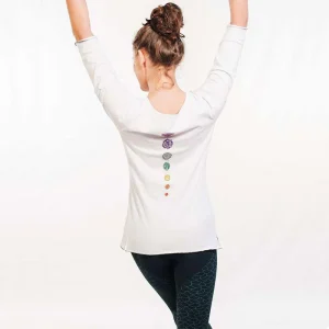Haut yoga femme blanc - Vetement yoga bio - Kundalini