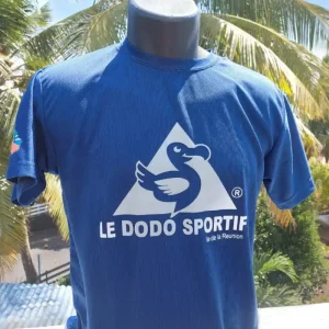 T-shirt technique DryFit pour homme en 100 % polyester Bleu marine