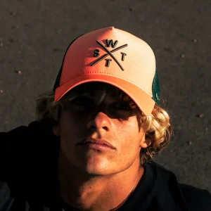 Casquette Tokyo - Corail Fluo et Jaune Deep Dye