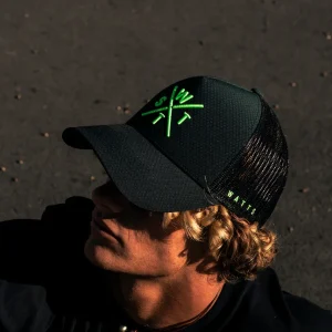 Casquette Tokyo - Noir et Vert Fluo Deep Dye