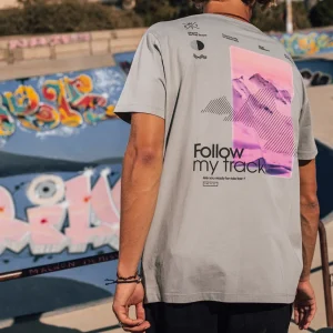 T-shirt Tracks - Gris Carbon