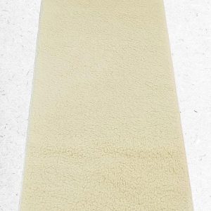 Grand tapis de yoga blanc Kundalini - latex, laine mérinos 2,00 m