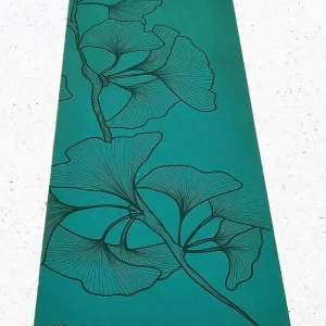 Tapis de yoga antidérapant caoutchouc PU - Elévation vert