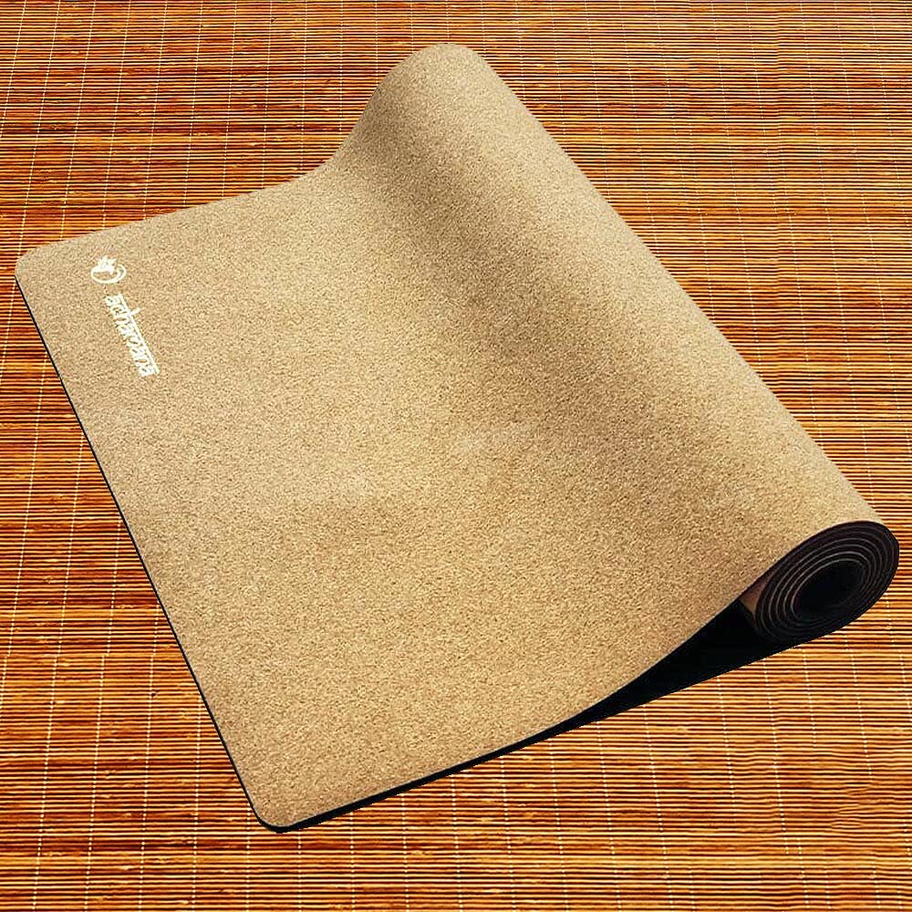 Grand tapis de yoga liège fleur de vie Or - 2,15 m – Image 9