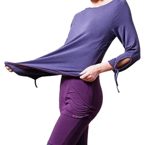 Vêtement yoga - Tee shirt femme lifestyle - lavande