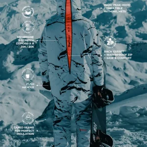 Veste de ski Venom - Camouflage Blanc