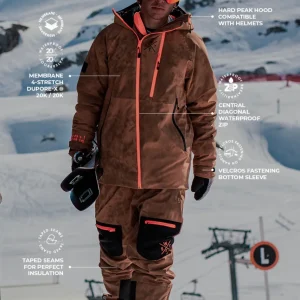 Veste de ski Venom - Marron Tie and Dye