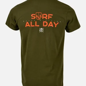 Tee-shirt Surf All Day - Kaki