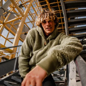 Polaire à Capuche X-Block - Olive