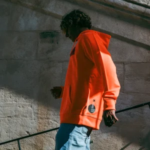 Sweat à capuche X-Falcons - Orange Fluo